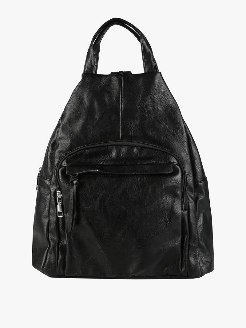 Zaino in ecopelle da donna - nero