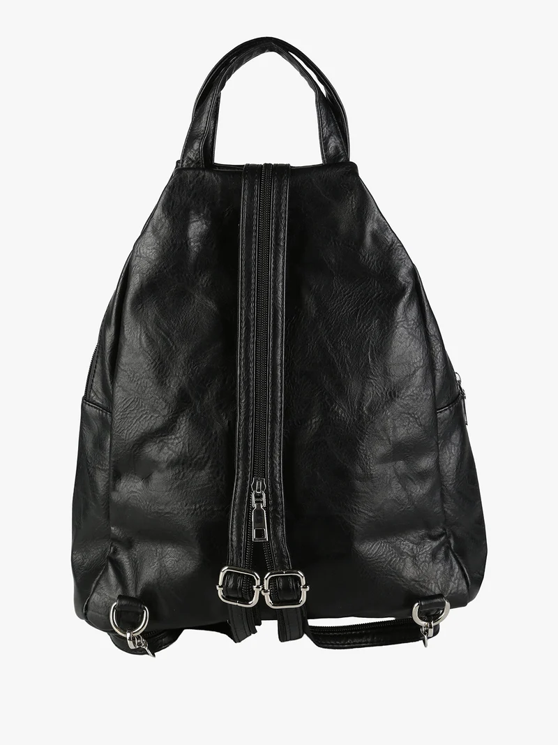 Zaino in ecopelle da donna - nero