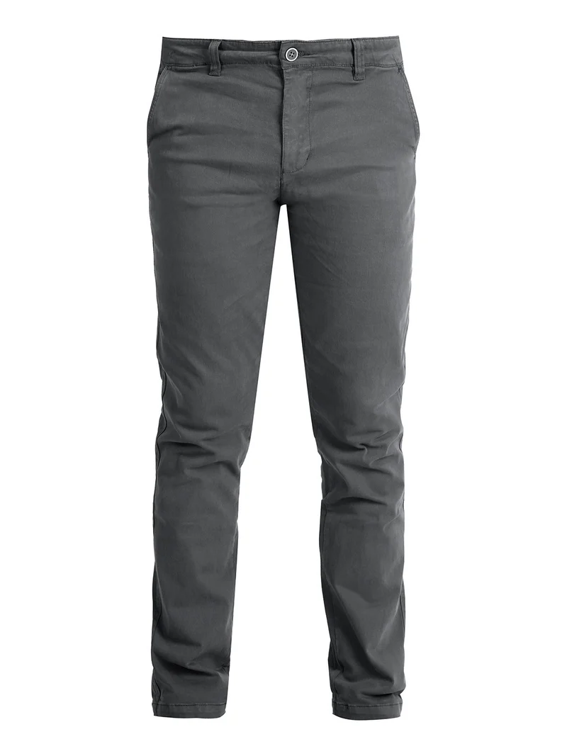Pantaloni casual da uomo in cotone - grigio