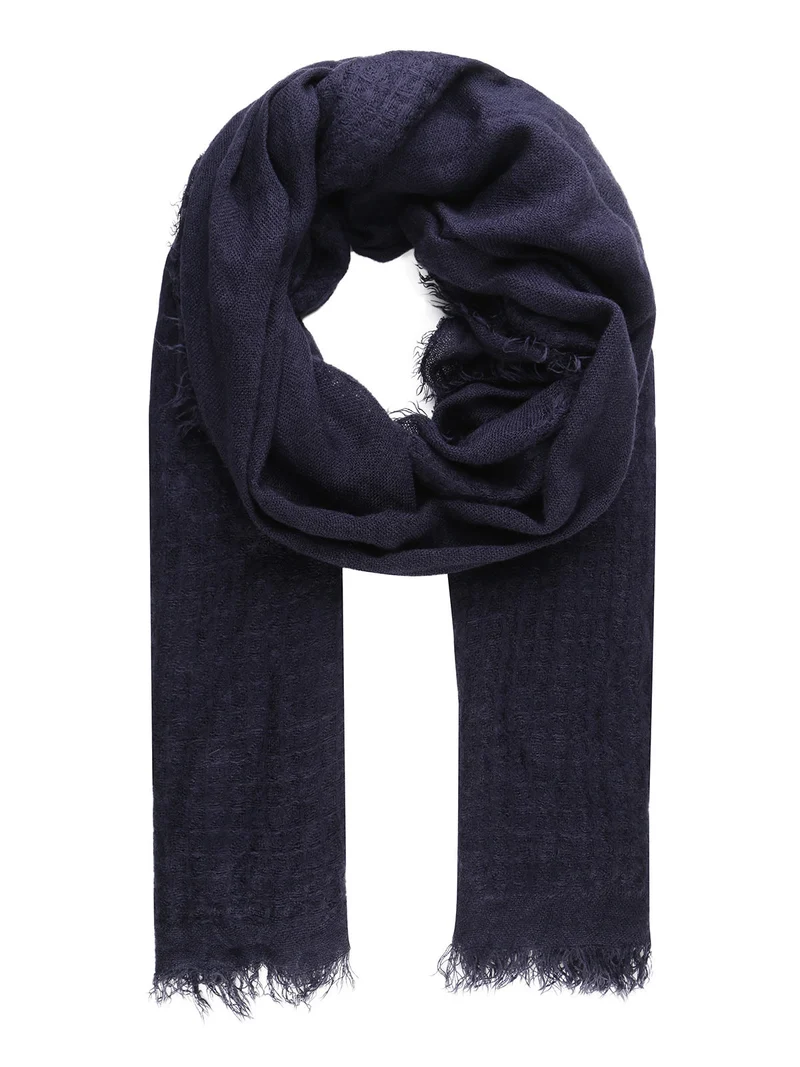 Sciarpa donna misto cotone - blu