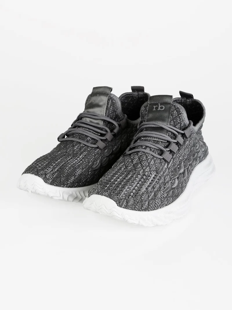 Sneakers sportive uomo in tessuto - grigio