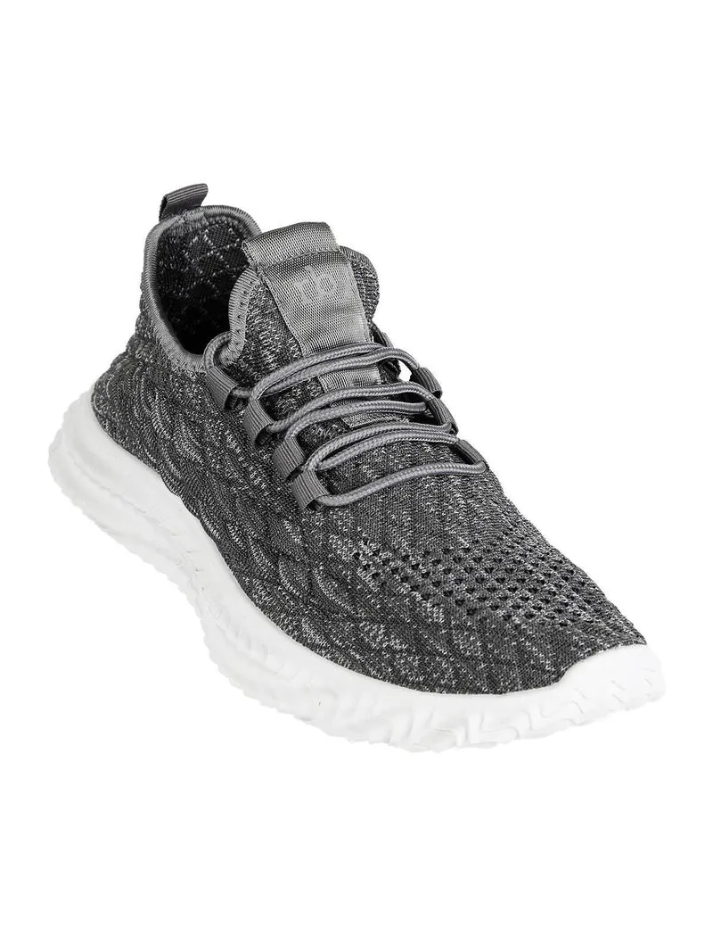 Sneakers sportive uomo in tessuto - grigio