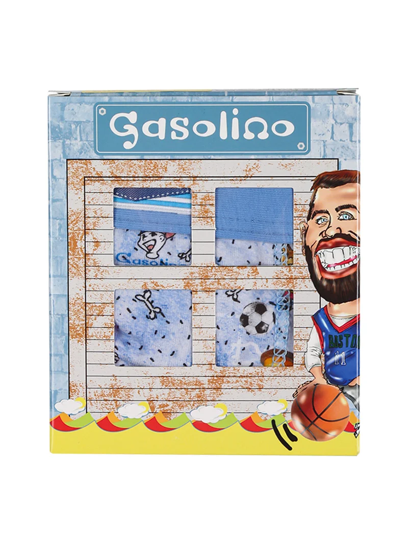 Boxer bambino in cotone - azzurro