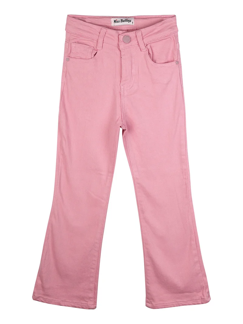 Pantaloni a zampa da bambina - rosa