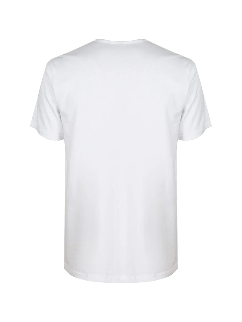 T-shirt intima uomo girocollo in cotone - bianco