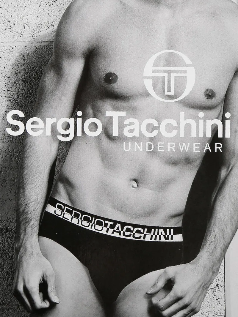 Slip da uomo in cotone bielastico - nero