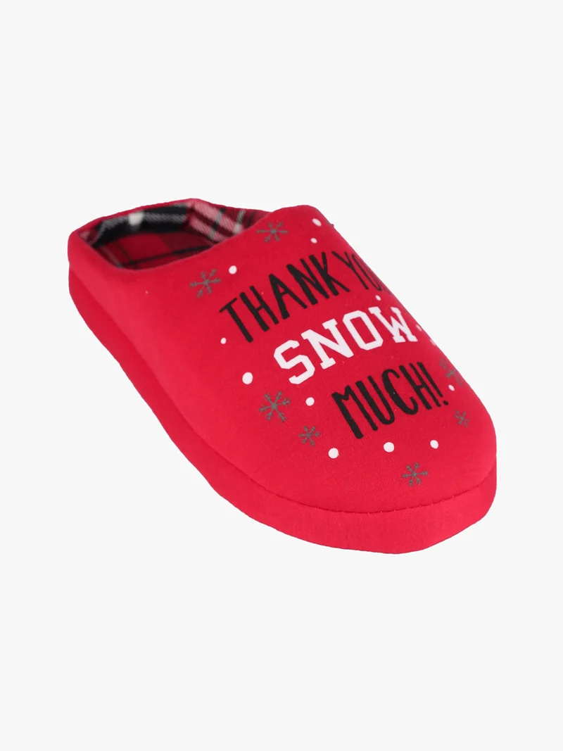 Pantofole natalizie da donna - rosso