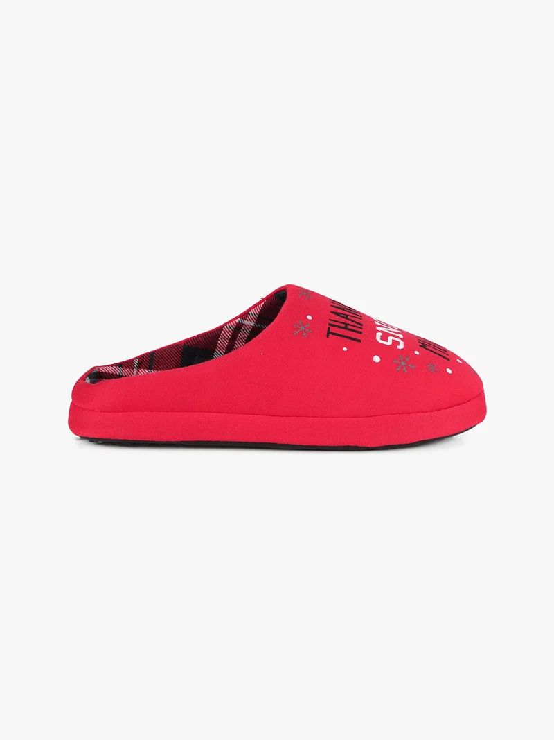 Pantofole natalizie da donna - rosso