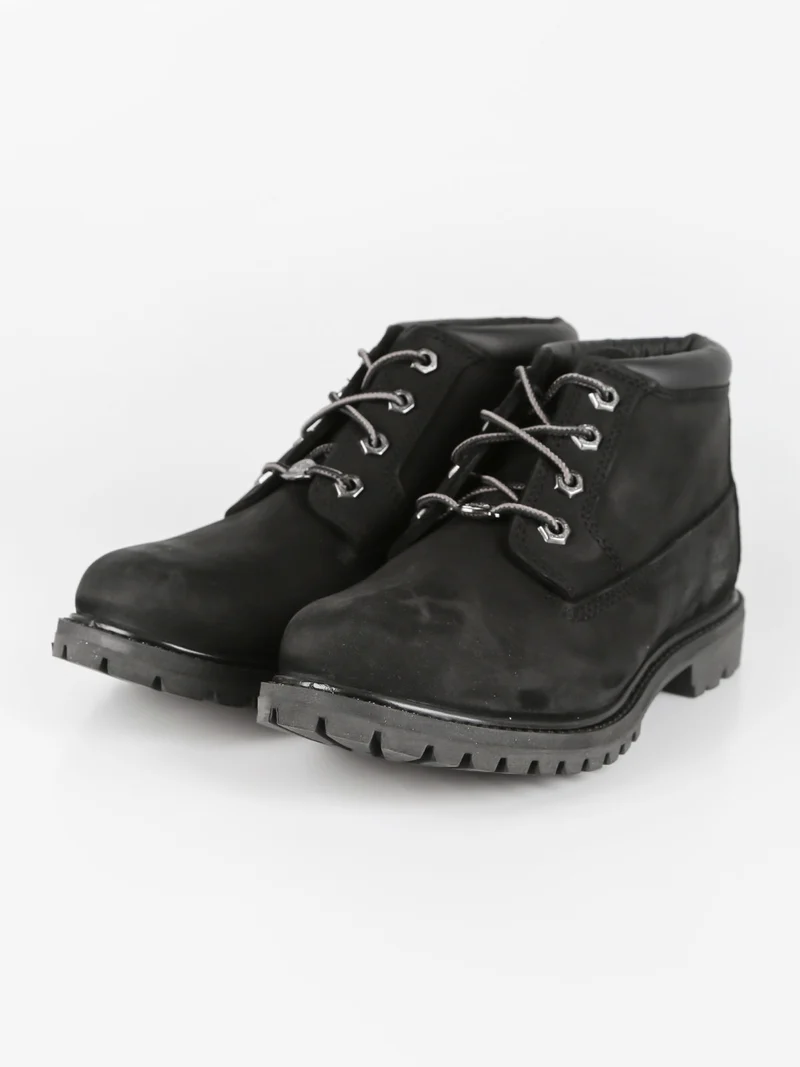 NELLIE Scarponi donna in pelle nubuck - nero