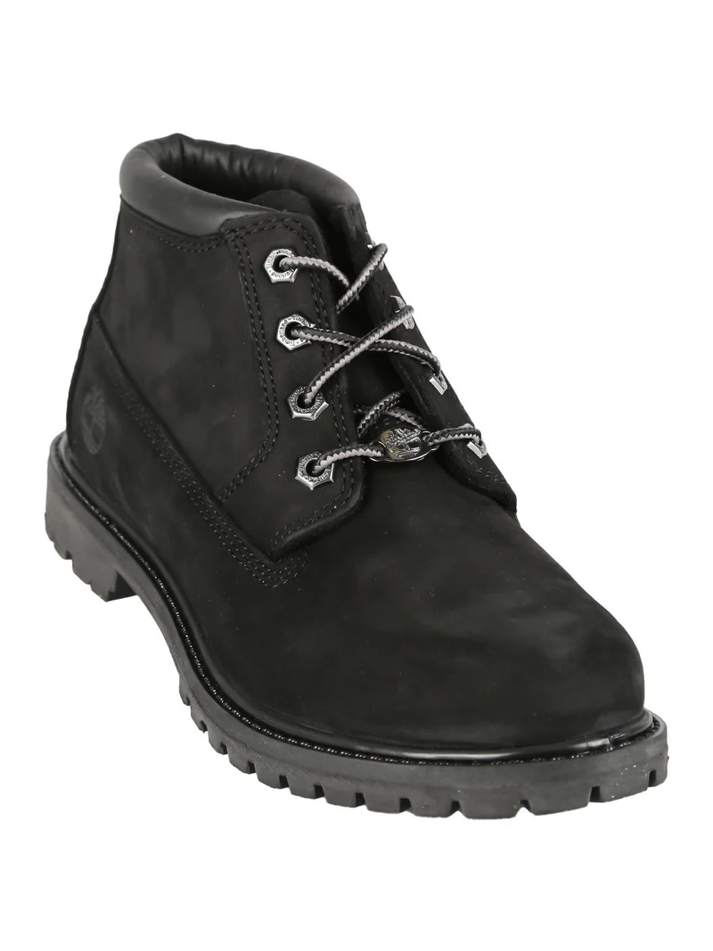 NELLIE Scarponi donna in pelle nubuck - nero