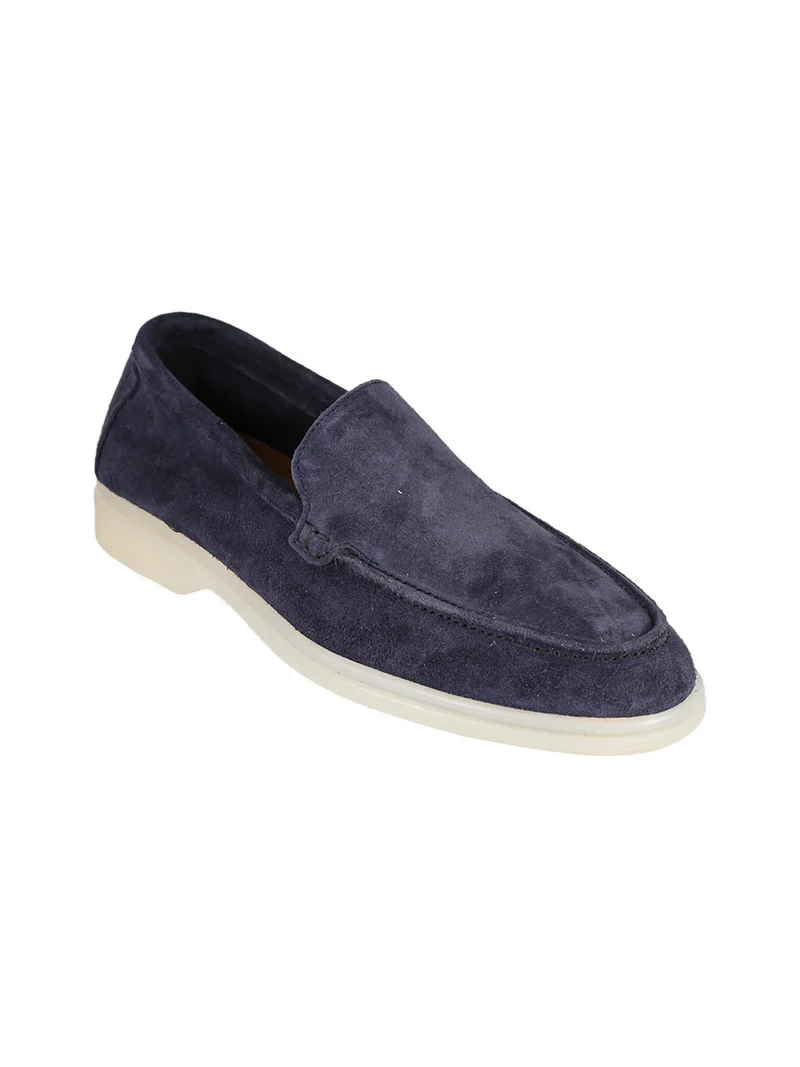Mocassini da uomo in pelle scamosciata - blu scuro