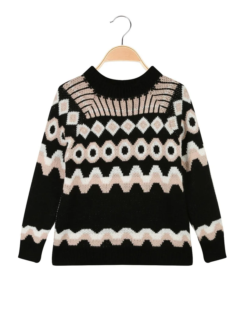 Maglione da bambina - nero