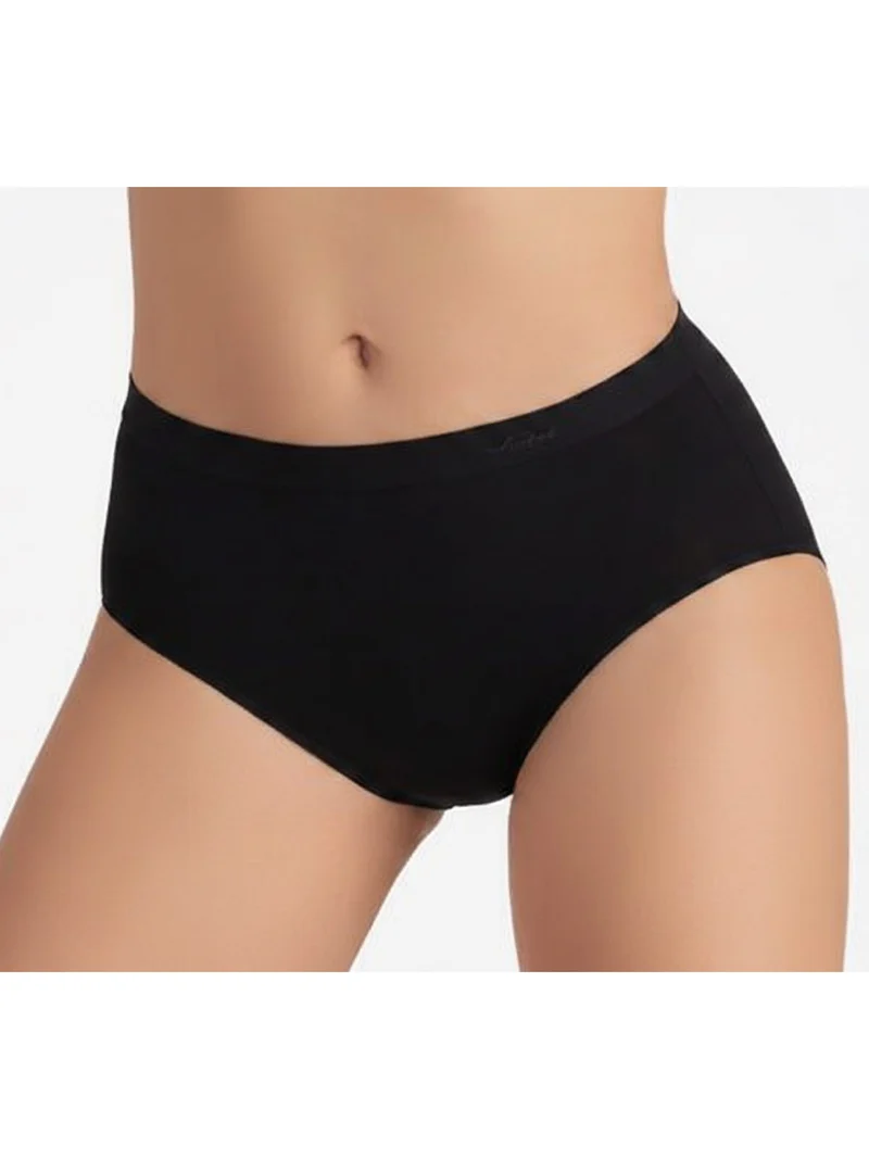 Confezione da 3 slip donna a vita alta in microfibra - nero