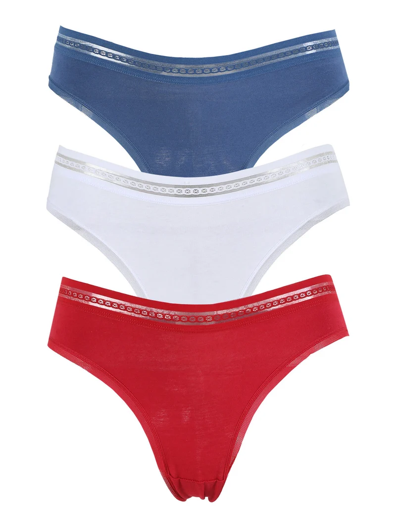 Confezione da 3 slip donna - bianco