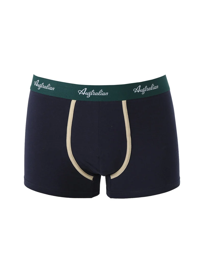 Boxer da uomo in cotone bielastico - blu scuro