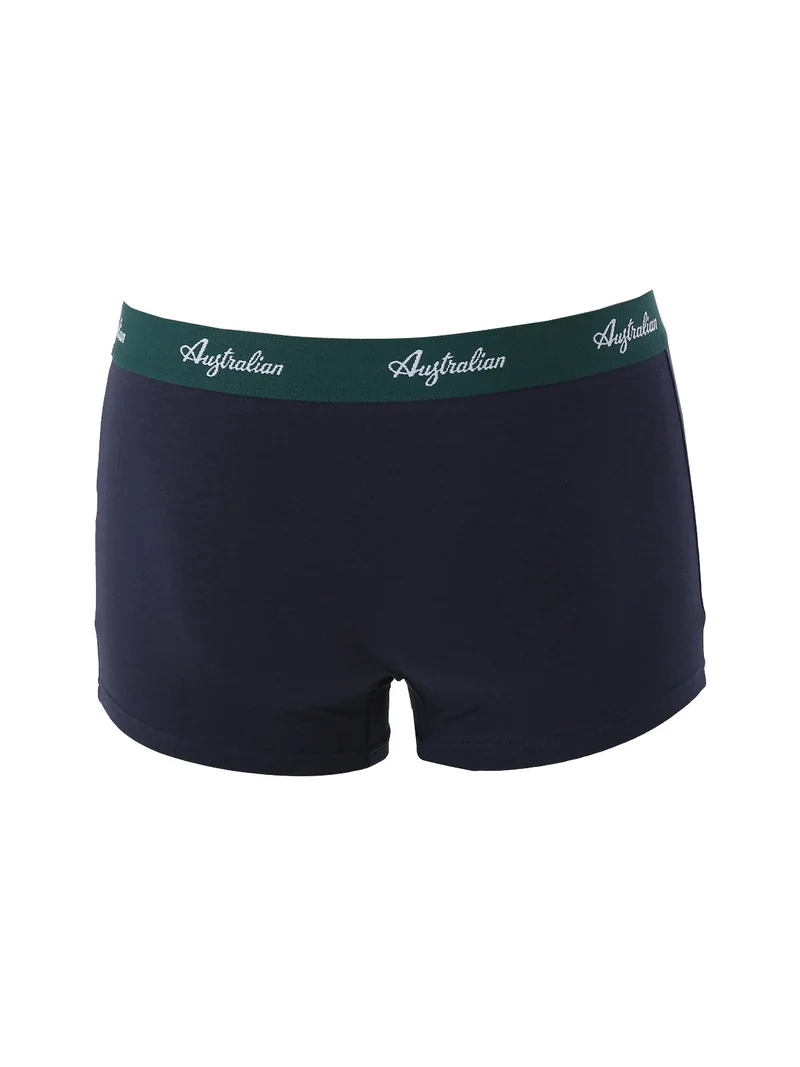 Boxer da uomo in cotone bielastico - blu scuro