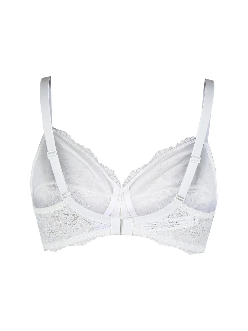 490 Reggiseno in pizzo COPPA C - bianco