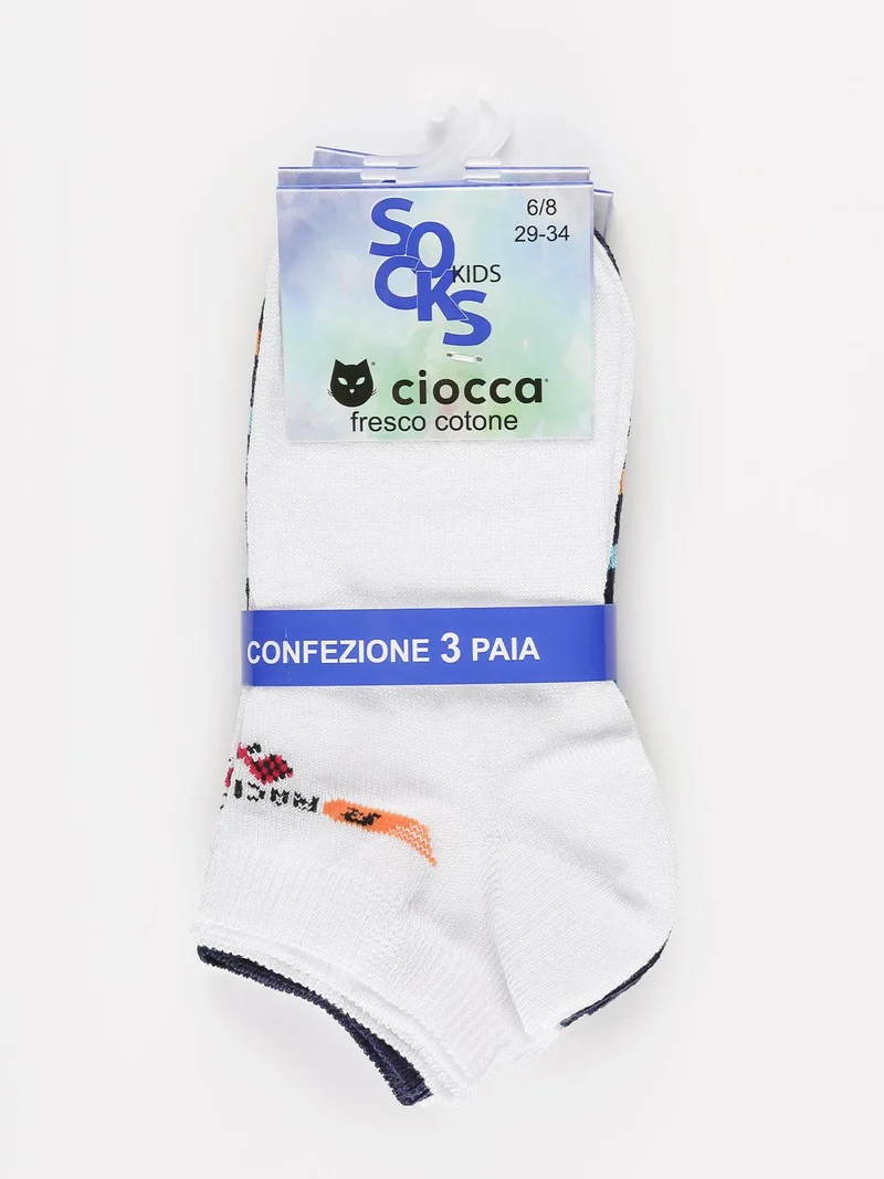 Calze bambino confezione 3 paia - bianco