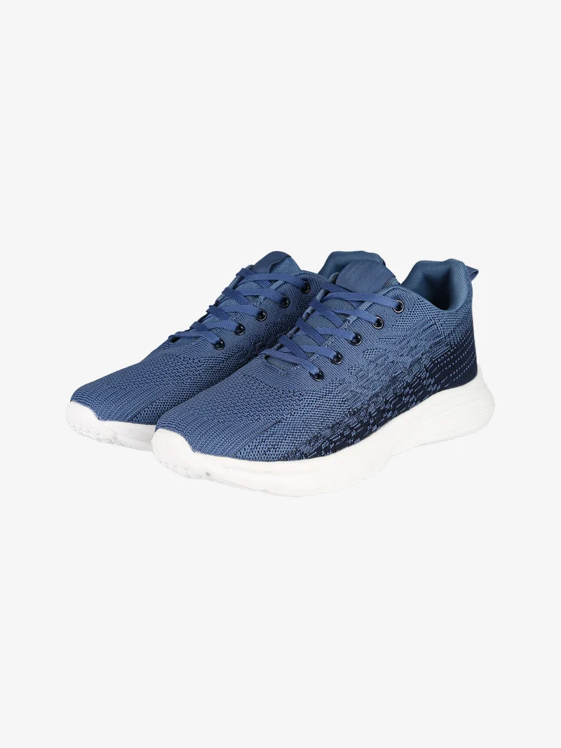 Sneakers uomo sportive in tessuto - blu