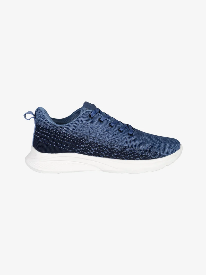 Sneakers uomo sportive in tessuto - blu