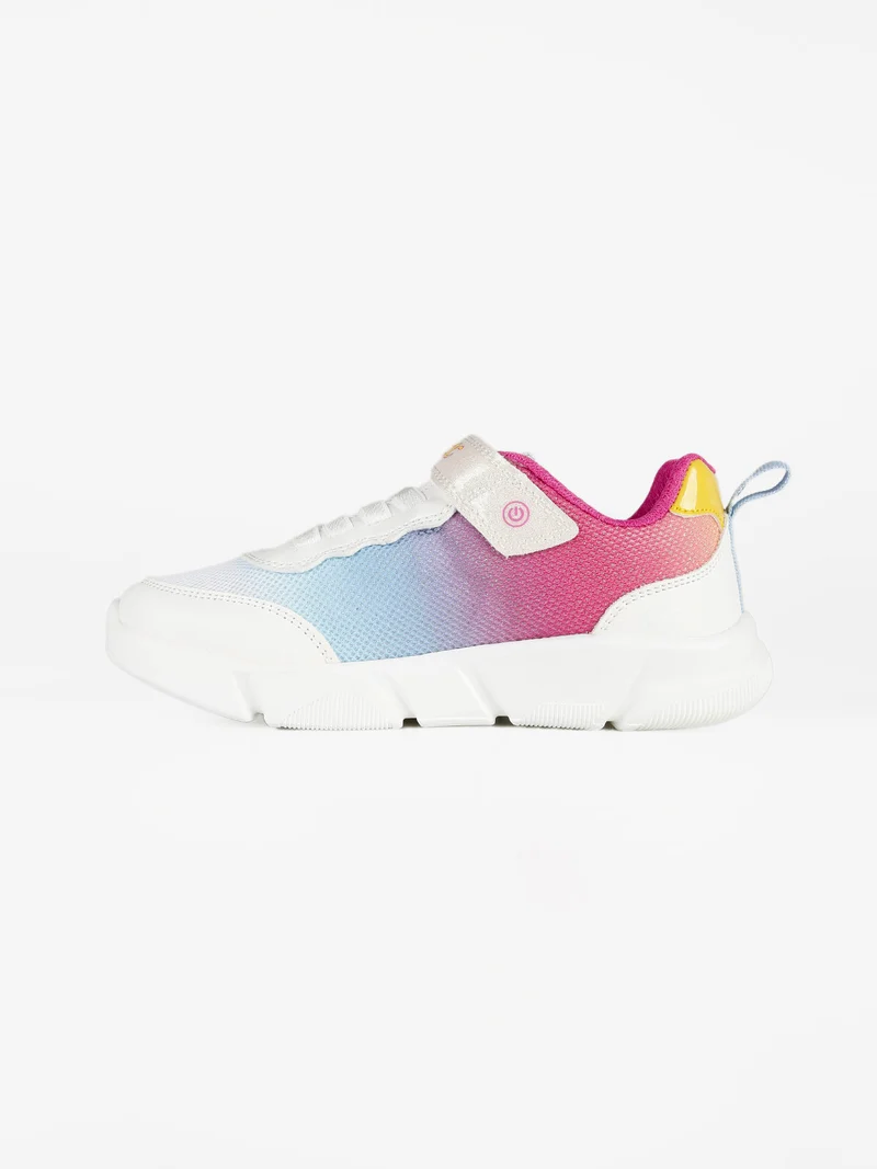 J ARIL Sneakers da bambina con led - bianco