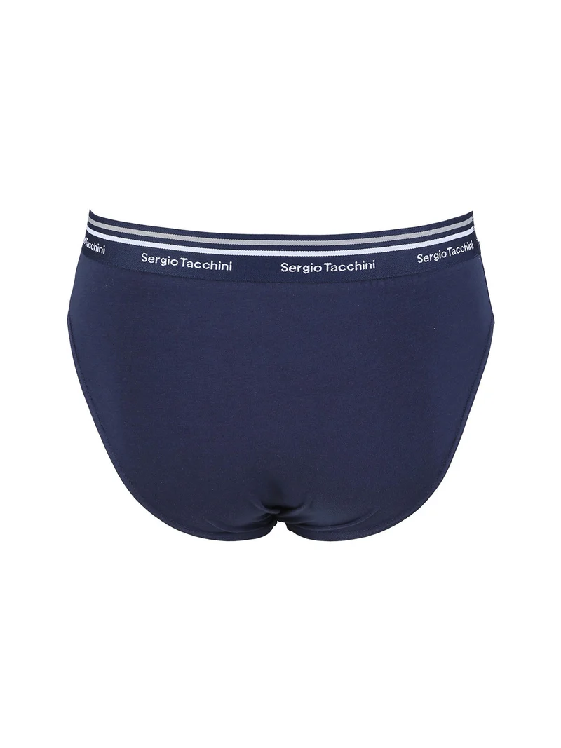 Slip da uomo in cotone tinta unita - blu scuro