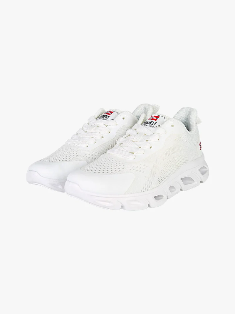 Sneakers da donna sportive in tessuto - bianco