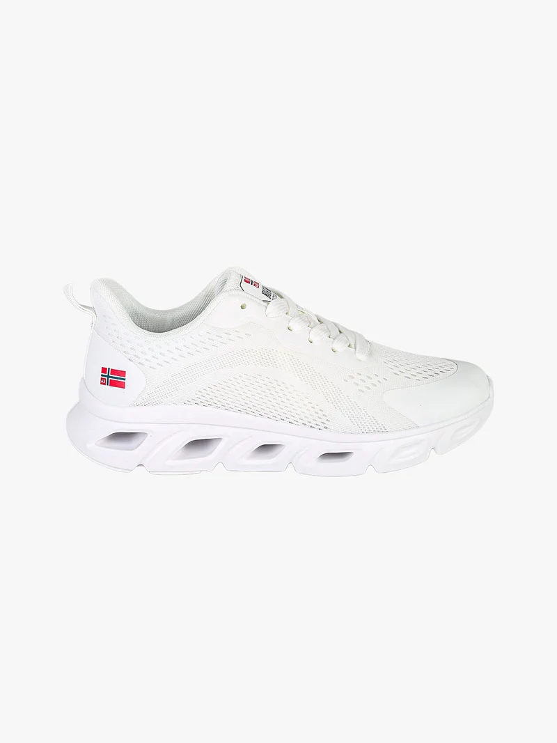 Sneakers da donna sportive in tessuto - bianco