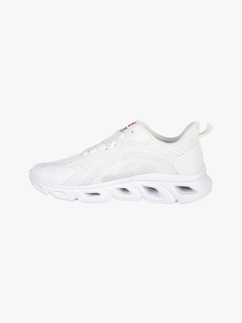 Sneakers da donna sportive in tessuto - bianco