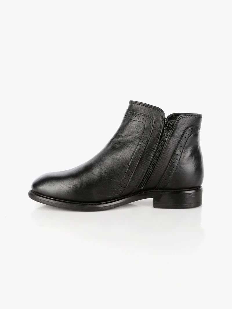 Stivaletti da donna in vera pelle - nero