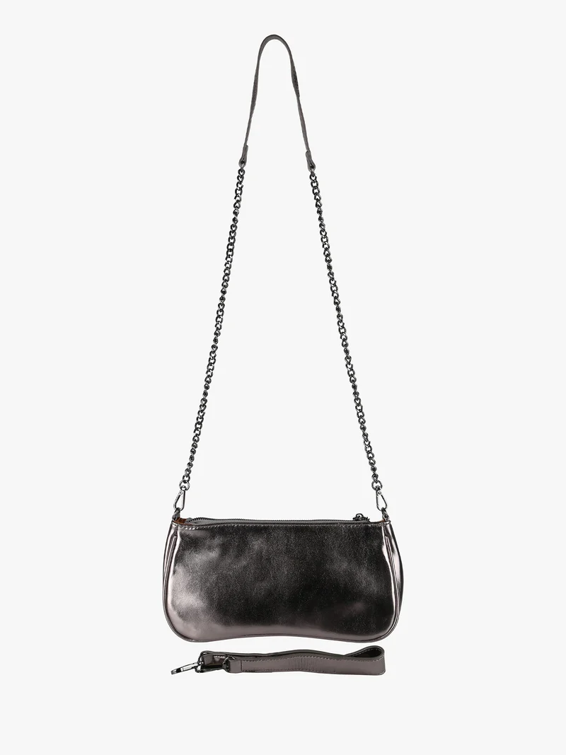 Borsa donna con intrecci - argento