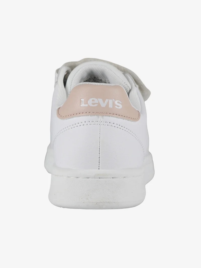 Sneakers basse da ragazza con strappo - bianco