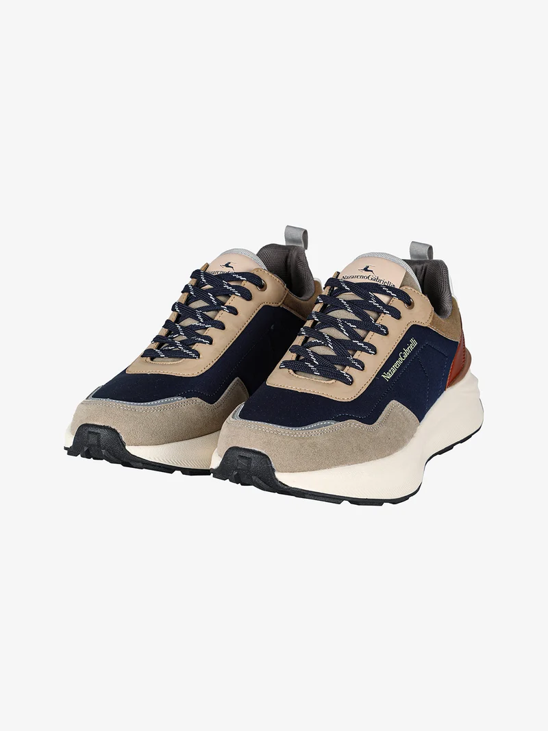 Sneakers da uomo multicolore - blu scuro