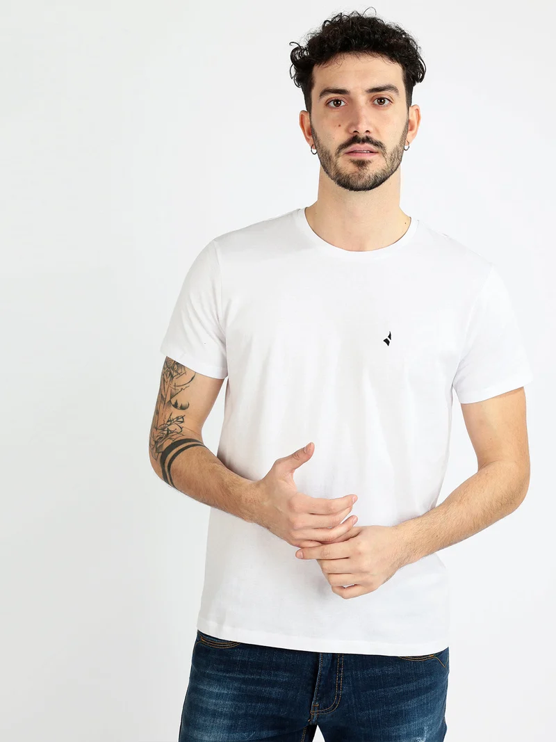 T-shirt uomo in cotone - bianco