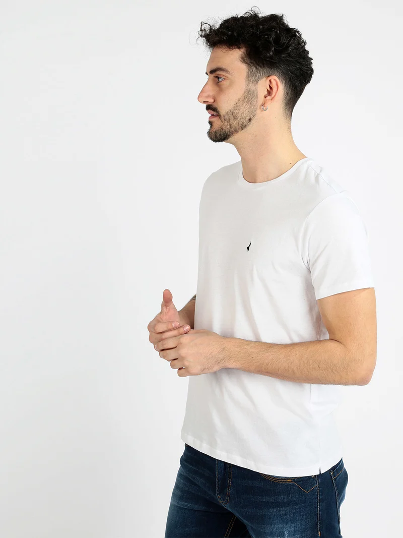 T-shirt uomo in cotone - bianco