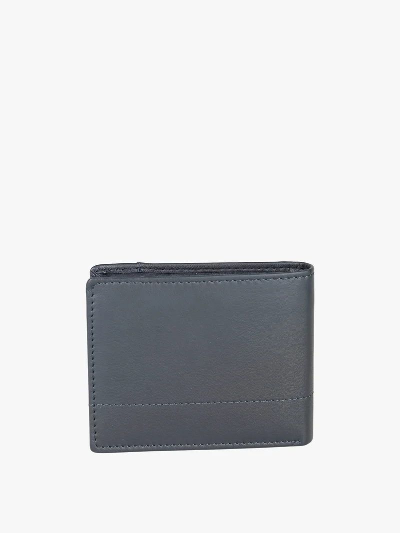 Portafoglio in pelle da uomo mini - blu scuro
