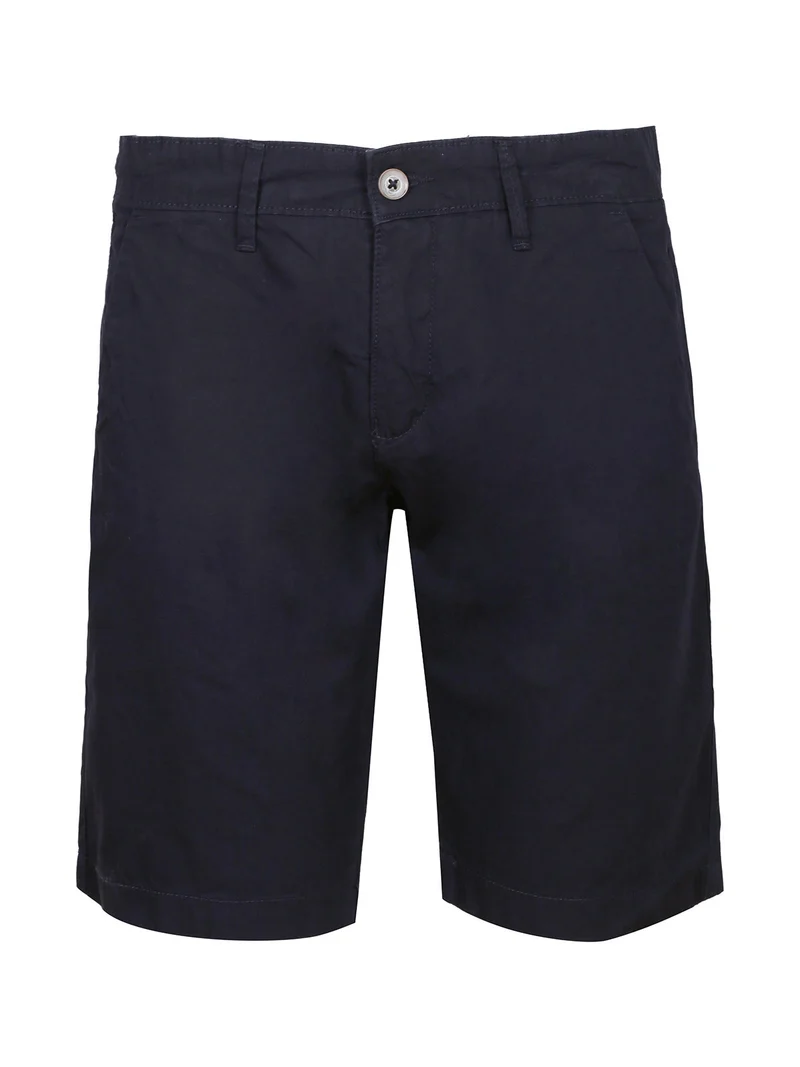 Bermuda da uomo in cotone - navy