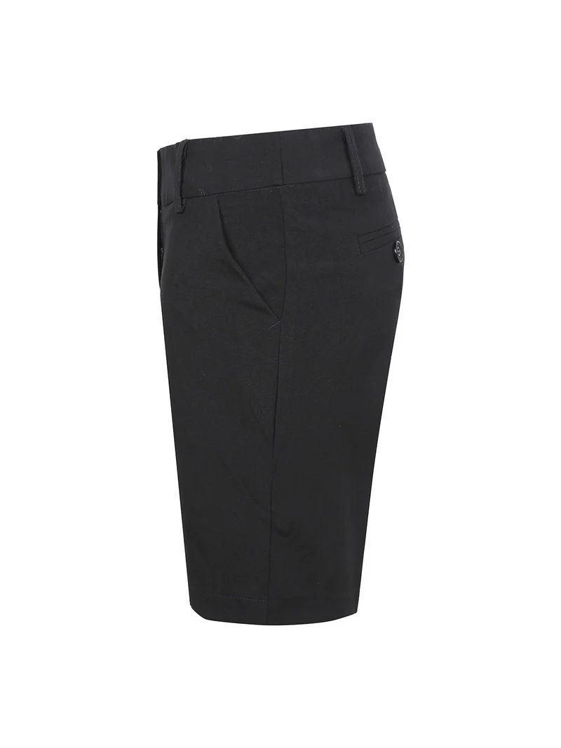 Shorts in misto seta donna - nero