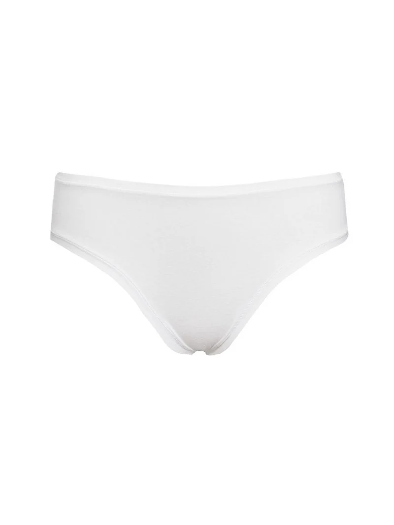 Slip vita alta in cotone - bianco