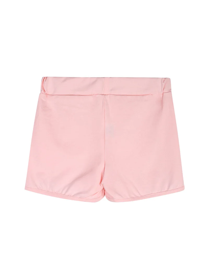 Completo corto da neonata con t-shirt e shorts - bianco
