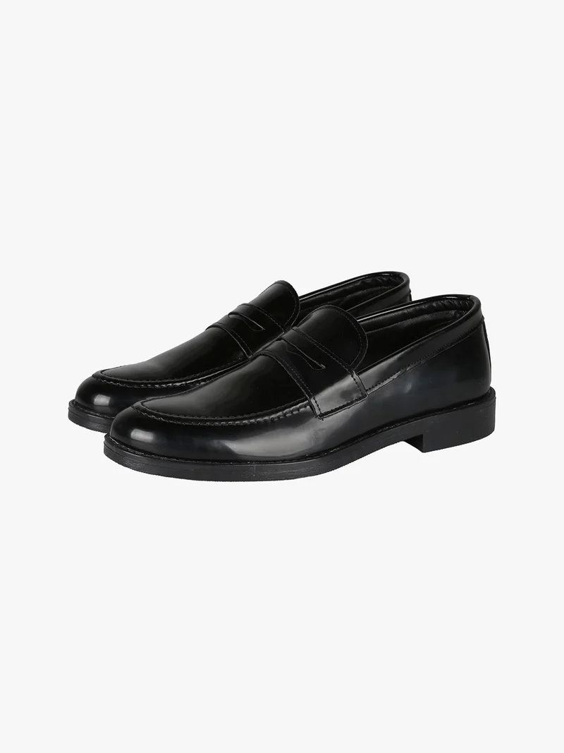 Mocassini da uomo in pelle - nero