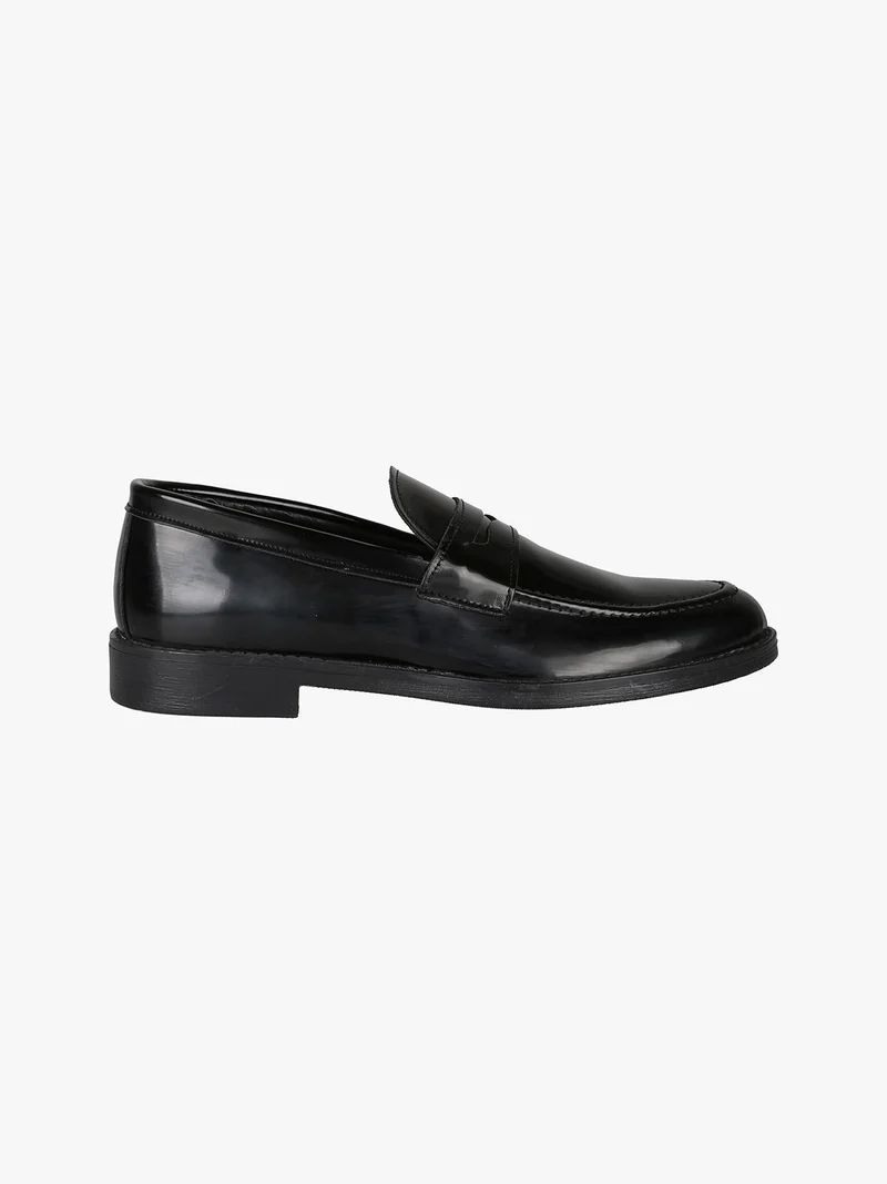 Mocassini da uomo in pelle - nero