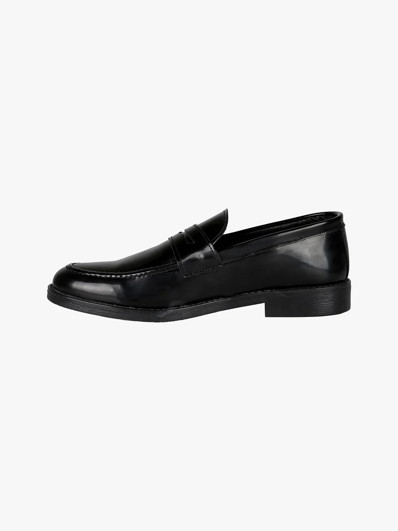 Mocassini da uomo in pelle - nero