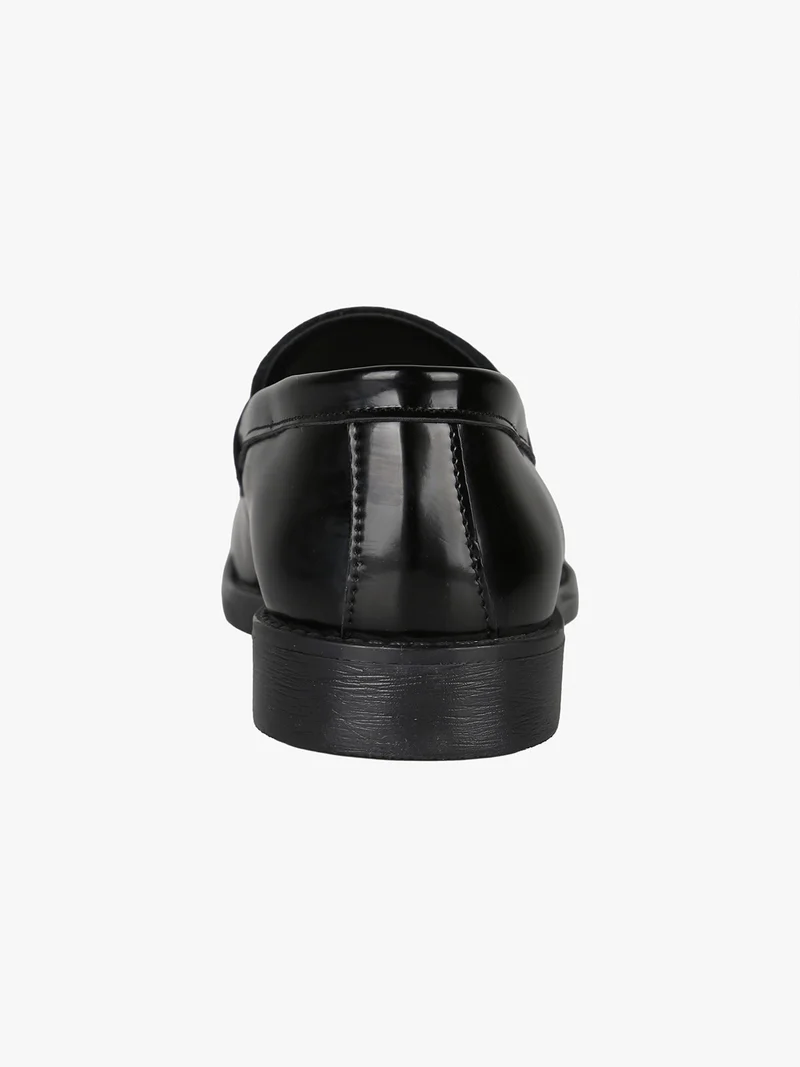 Mocassini da uomo in pelle - nero