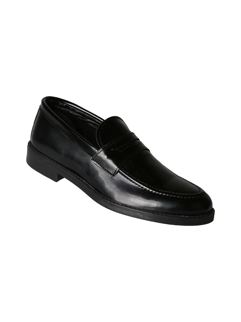 Mocassini da uomo in pelle - nero