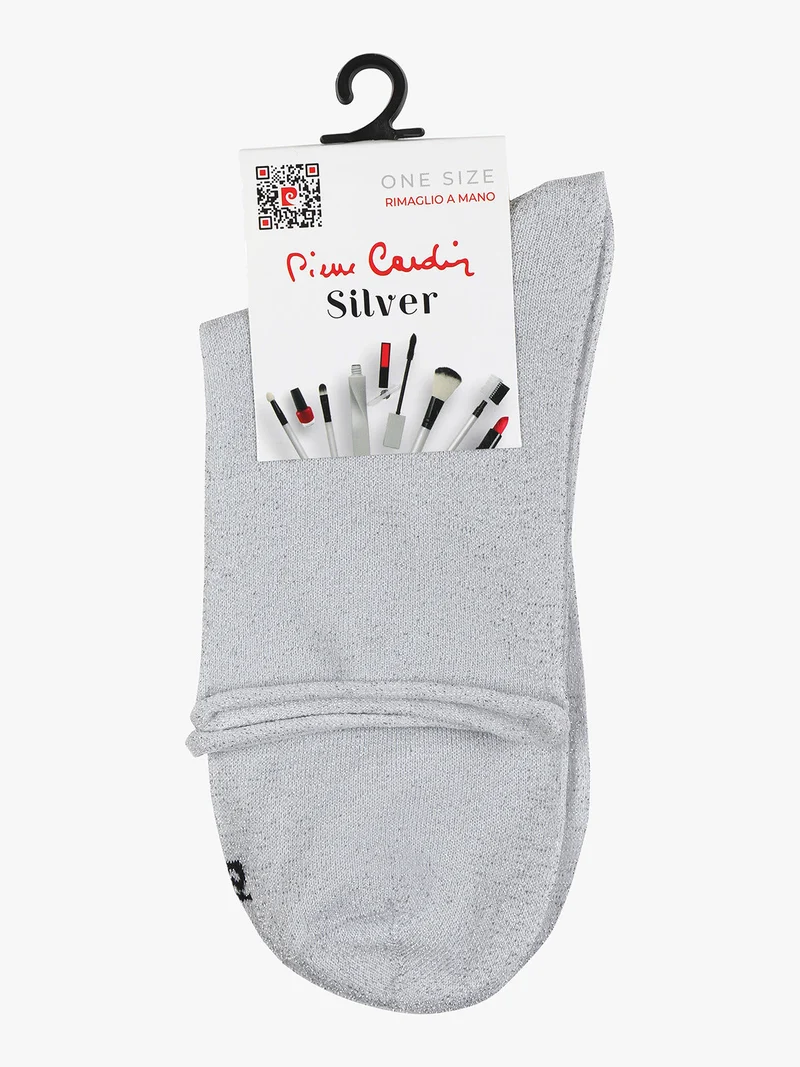 Calze donna lurex - argento