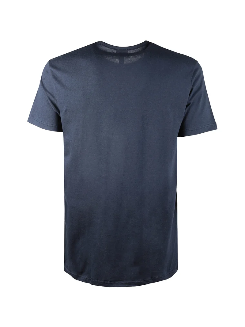 T-shirt intima uomo girocollo in cotone - blu scuro