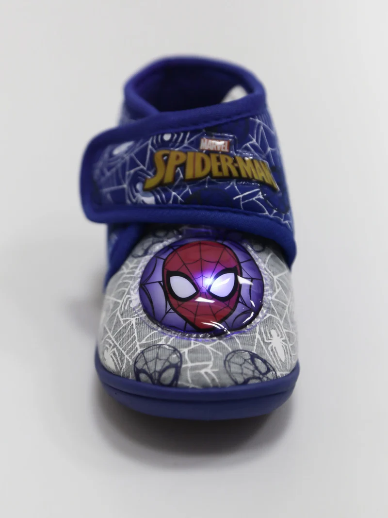 Pantofole alte da bambino con luci - blu