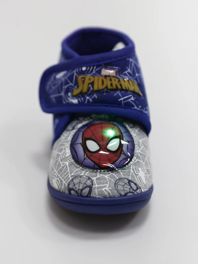 Pantofole alte da bambino con luci - blu