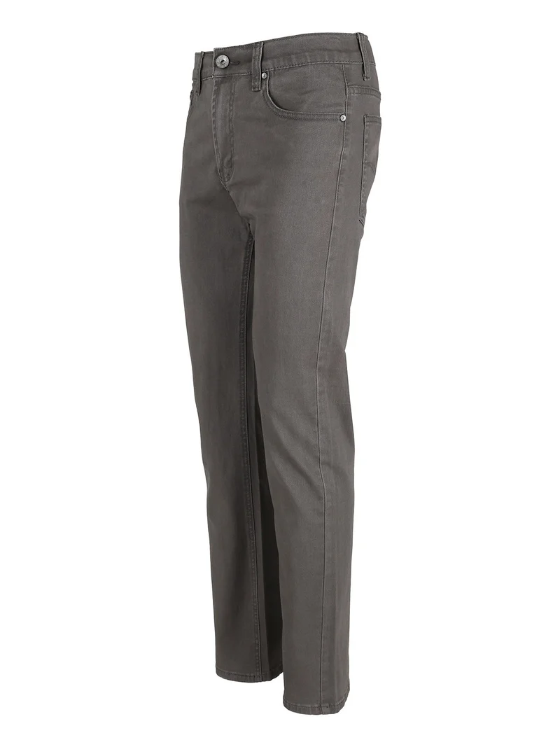Pantaloni da uomo regular fit in cotone taglie grandi - verde scuro